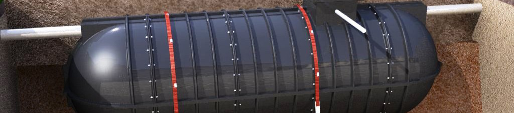 Cut through of an Underground water tank